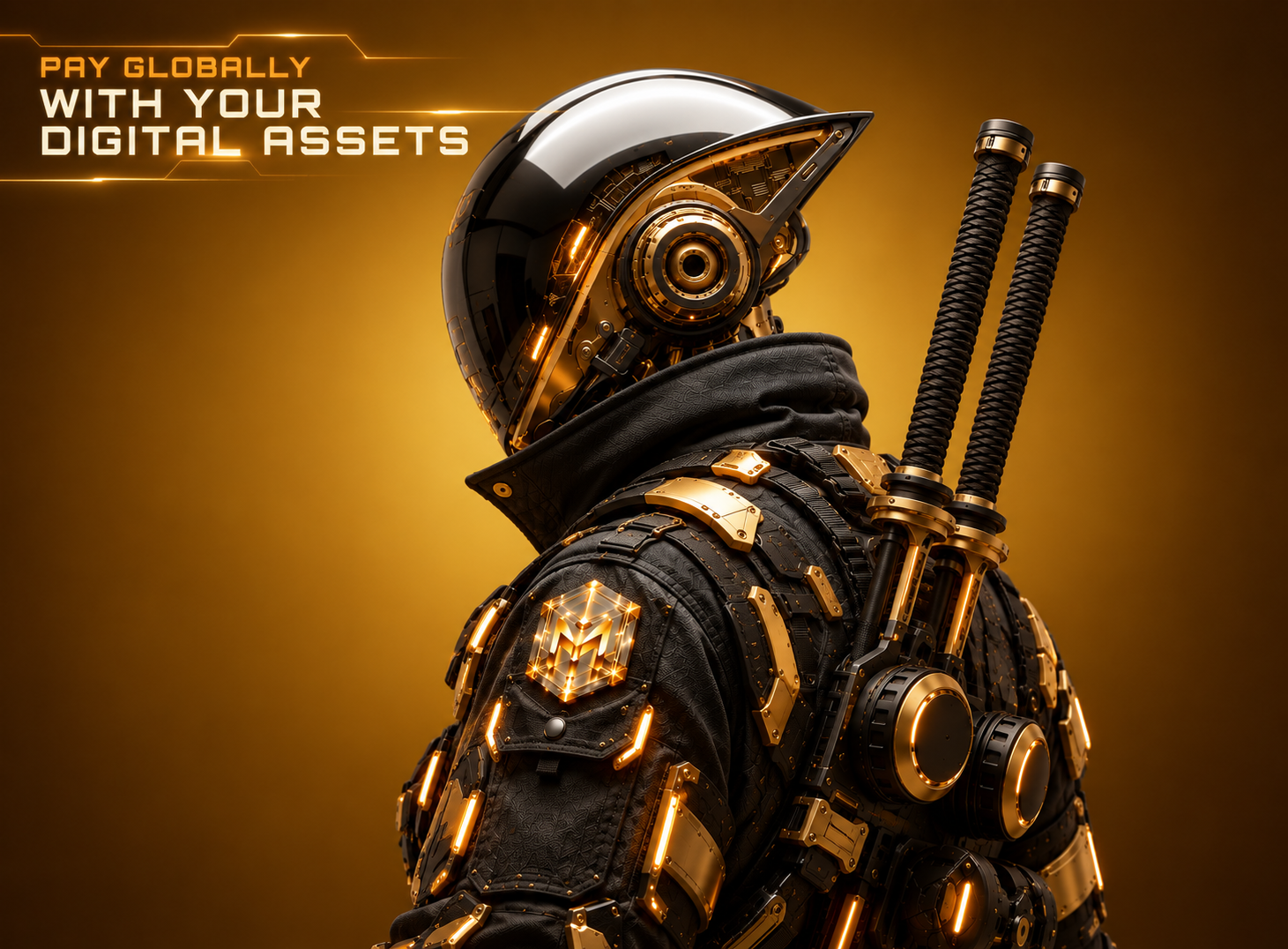 Cyber Ronin with MIYI Wallet shoulder badge
